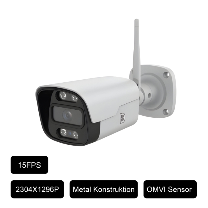 DanGear MJØLNER 3MP overvågningskamera set fra fronten