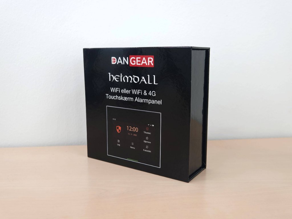 DanGear HEIMDALL WiFi og 4G touchskærm alarmpanel til alarmsystem indpakning