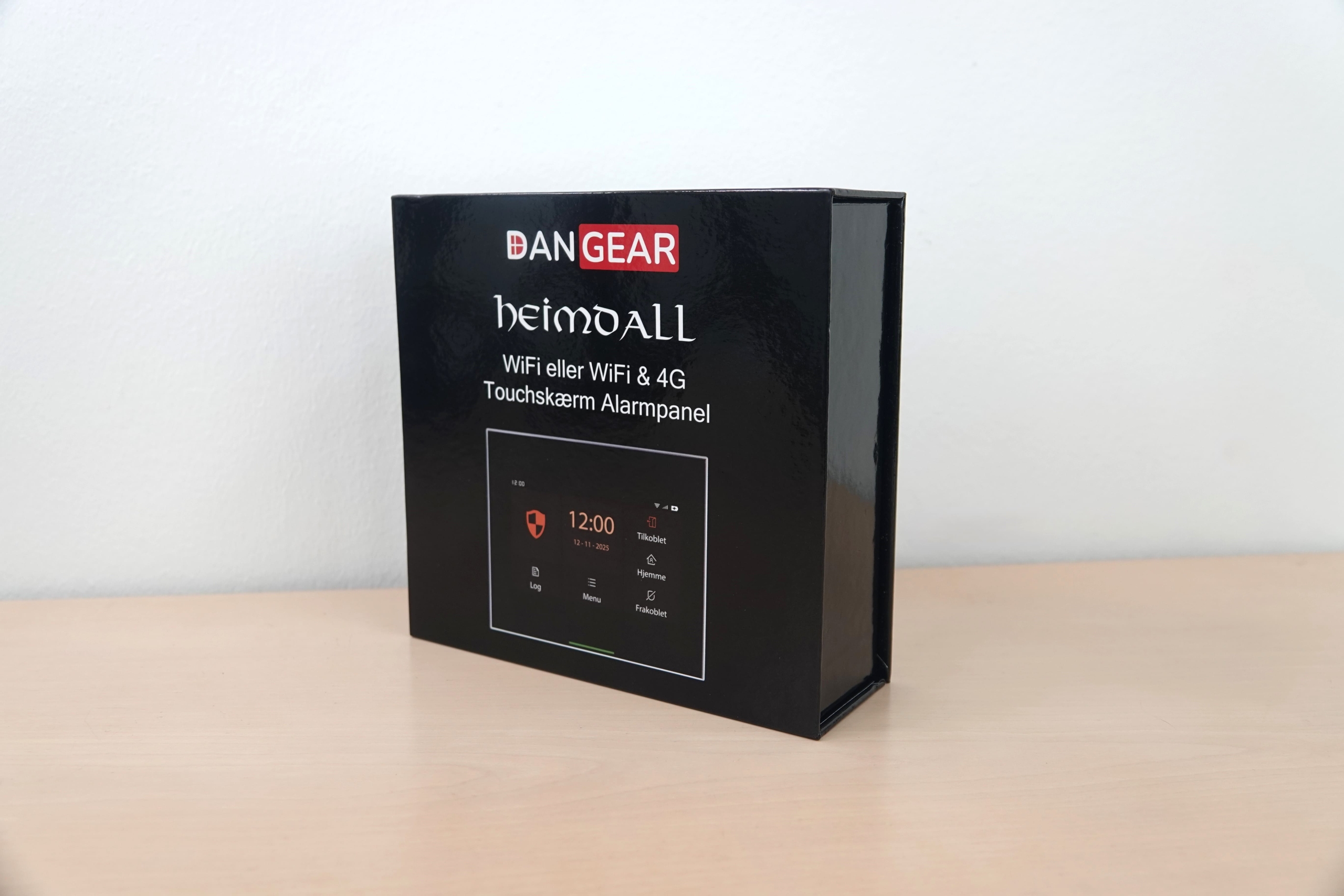 DanGear HEIMDALL WiFi og 4G touchskærm alarmpanel til alarmsystem indpakning