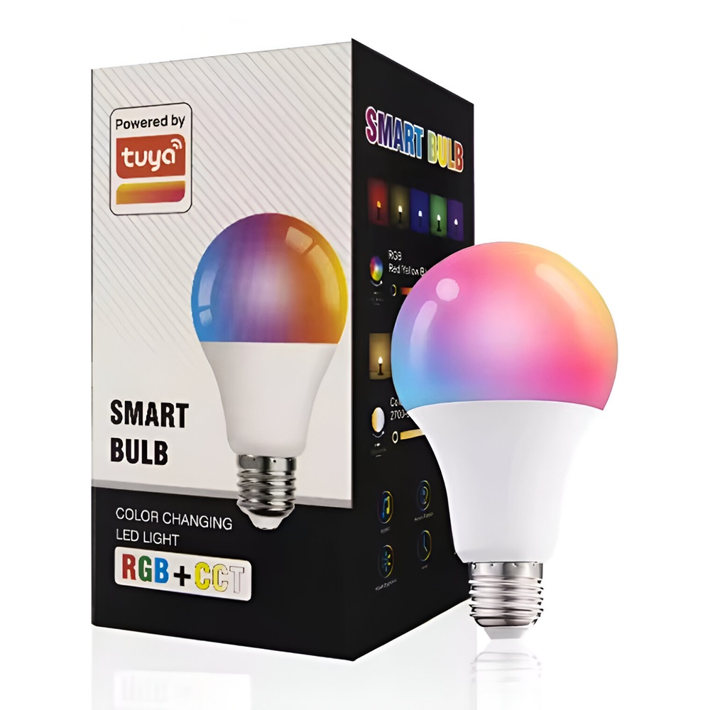 Smart LED pære E27 RGB med WiFi og Bluetooth