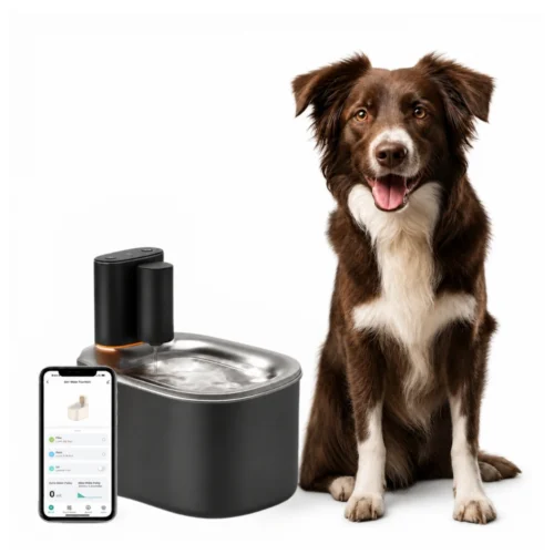 vandfontæne til kat og hund med app-styring