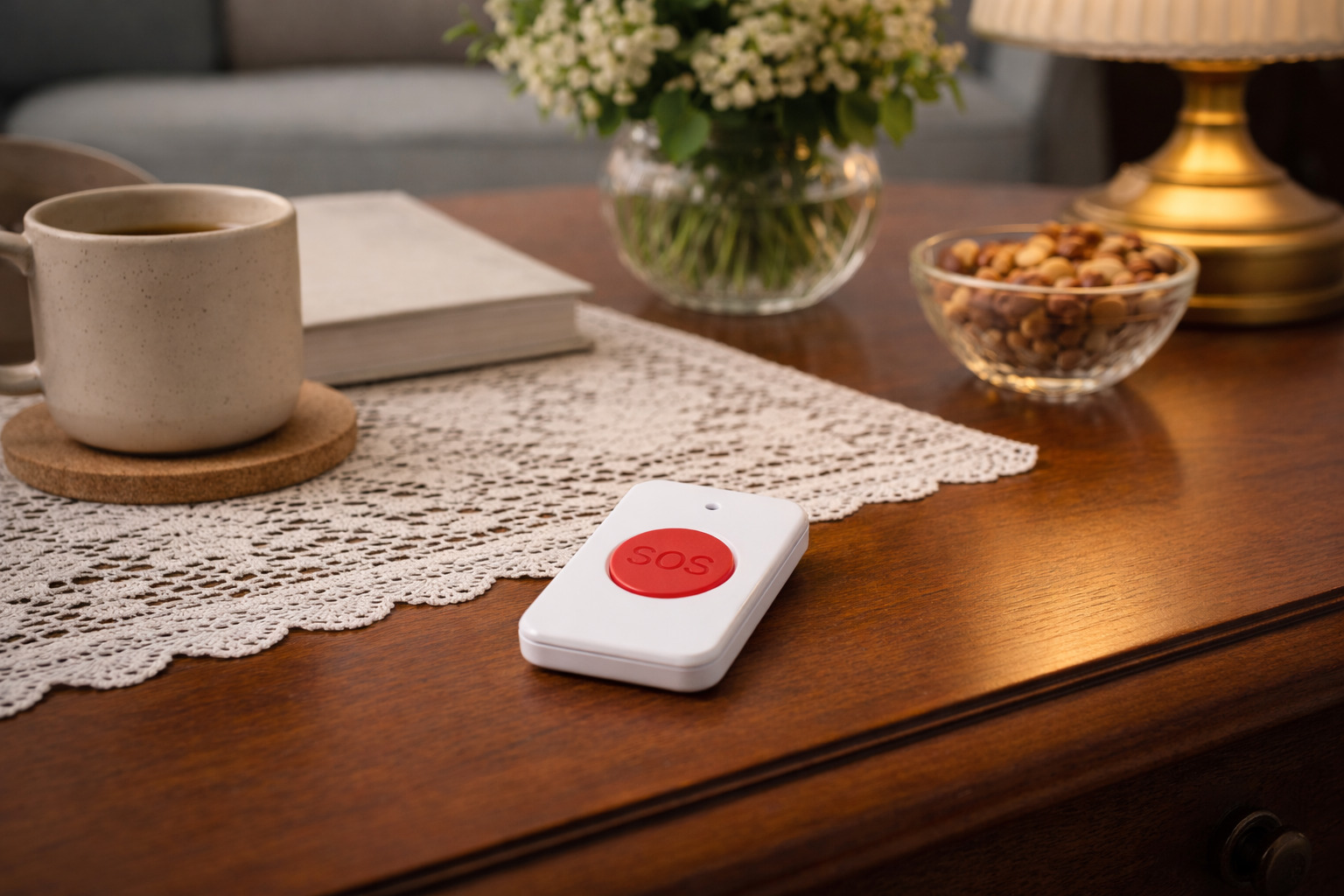 4G tryghedsalarm med simkort og SOS knap