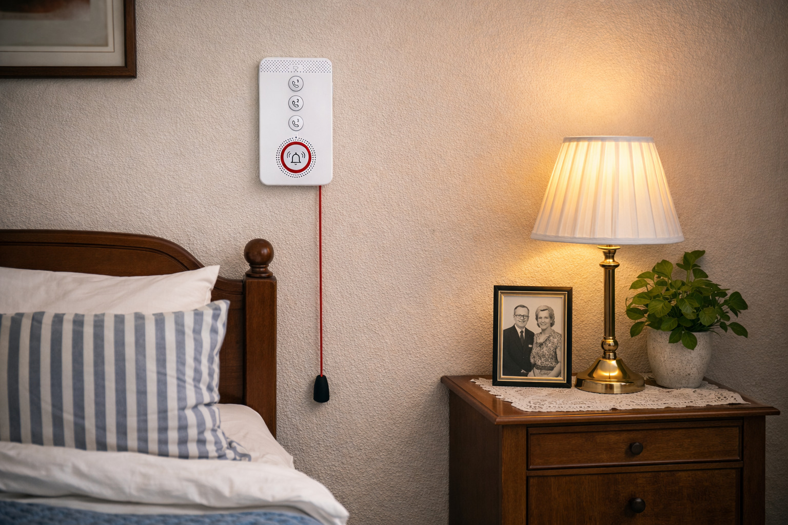 4G tryghedsalarm med simkort og SOS knap