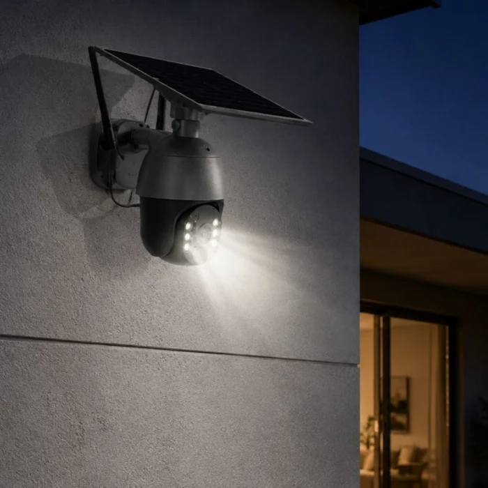 4MP 4G PTZ overvågningskamera LED lys