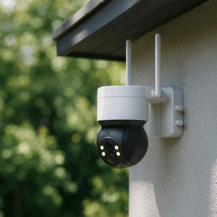 DanGear 4MP WiFi PTZ overvågningskamera med batteri og autotracking lille pakke - Billede 3