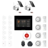 DanGear touch WiFi & 4G alarmsystem med 2 batteri og solcelle PTZ kameraer stor pakke