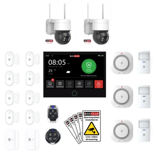 alarmsystem med 2 kameraer mini pakke