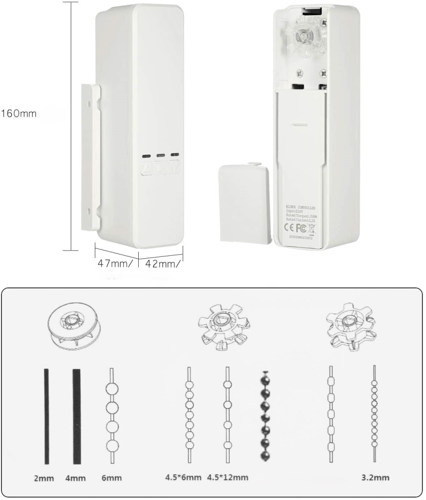 Motoriseret WiFi gardinmotor