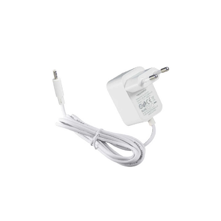 Strømadapter 220v til usb c hvid