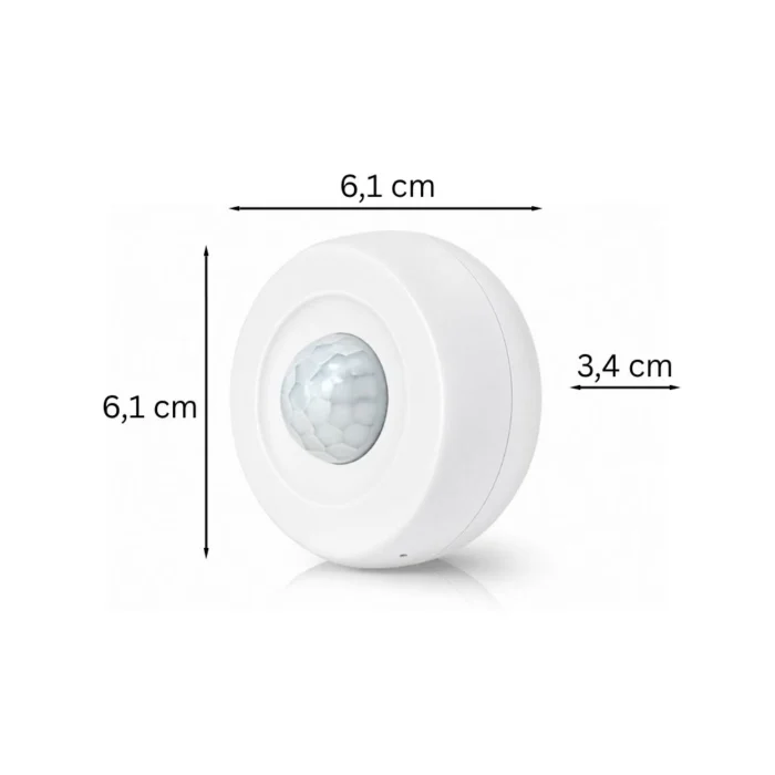 Smart WiFi bevægelses og lyssensor med mål