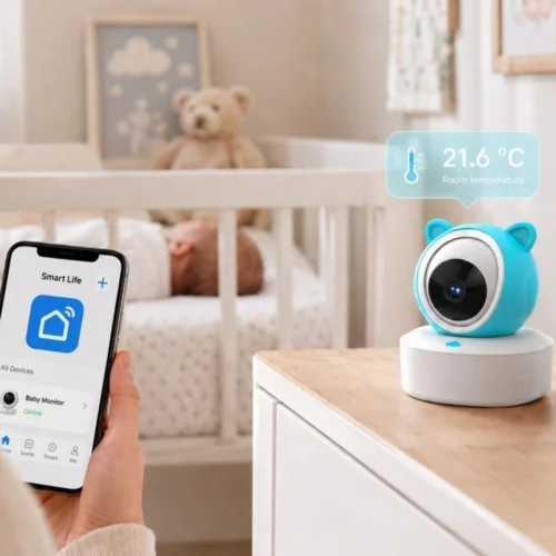 babyalarm med kamera og smartlife app
