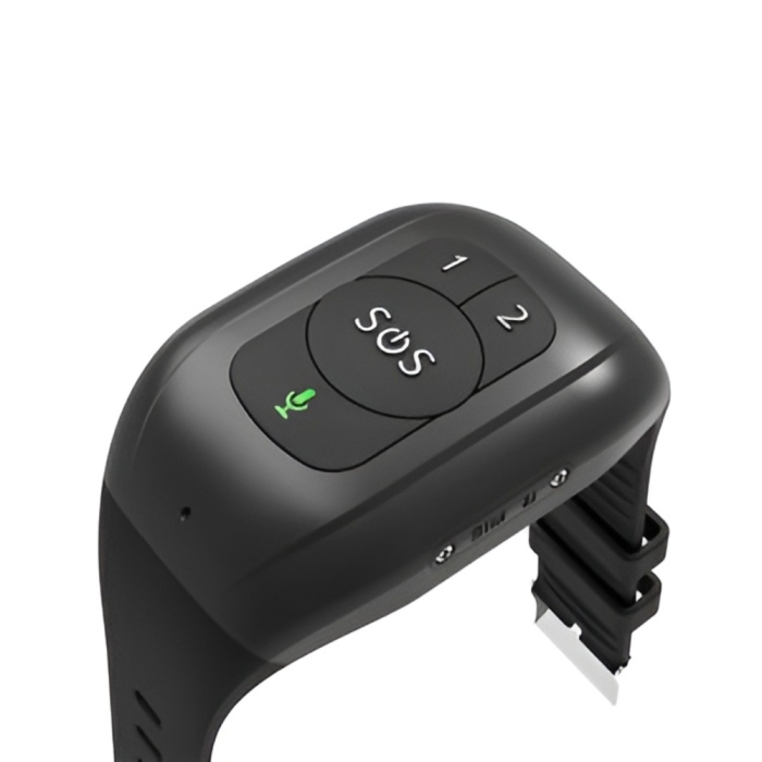 4G GPS alarm armbånd sort sos knap