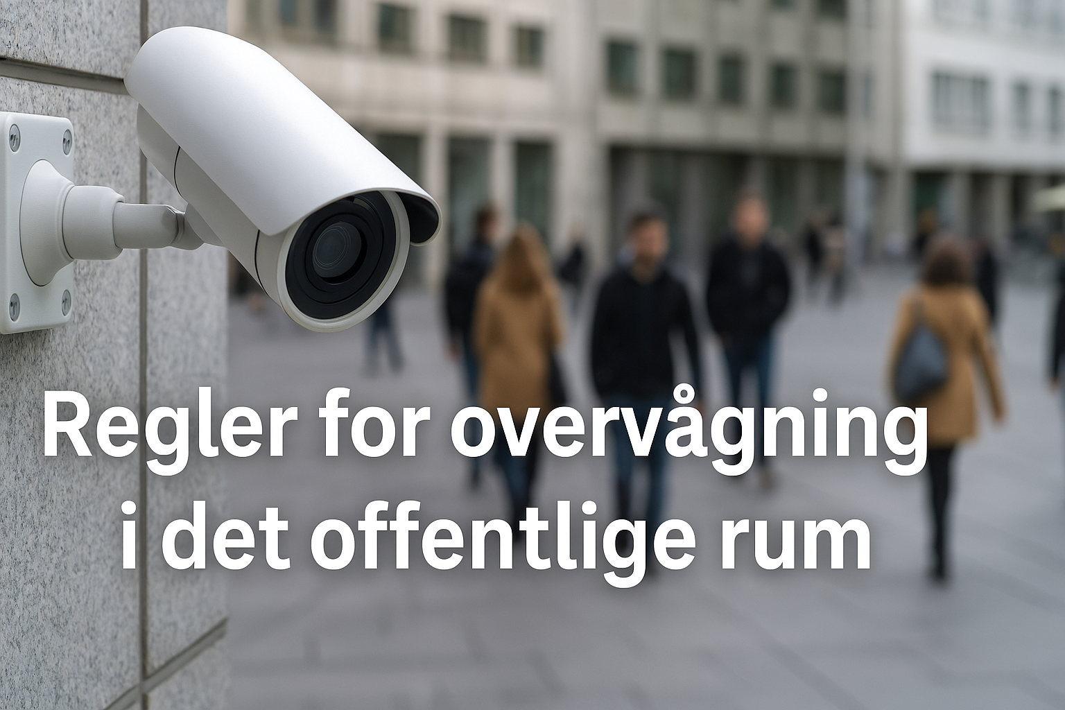 Regler for overvågning i det offentlige rum Regler for overvågning i det offentlige rum