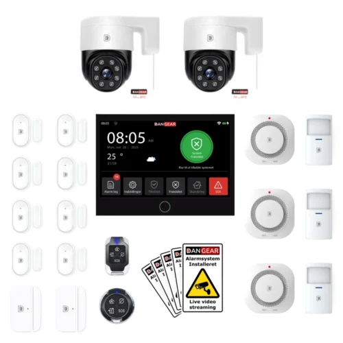 alarmsystem med 2 kameraer mini pakke