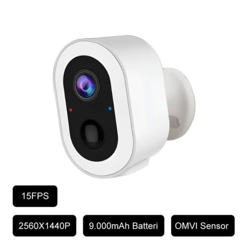 4MP WiFi overvågningskamera med stort batteri med specifikationer
