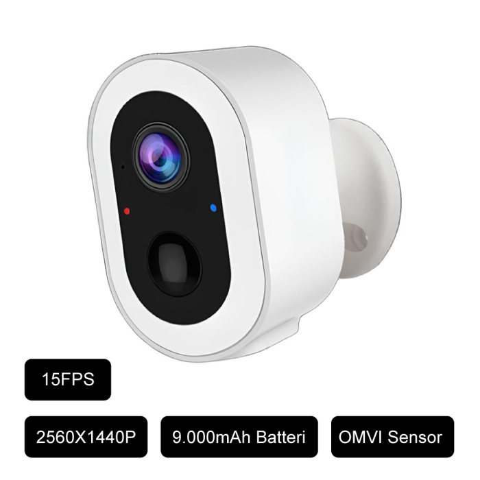 DanGear 4MP WiFi overvågningskamera med stort batteri