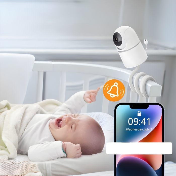DanGear WiFi 4MP indendørs PTZ overvågningskamera med temperatur- og luftfugtighedsmåler - Image 5