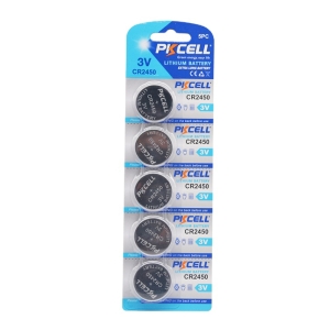 Knapcelle lithium batterier CR2032 3V 5 pack