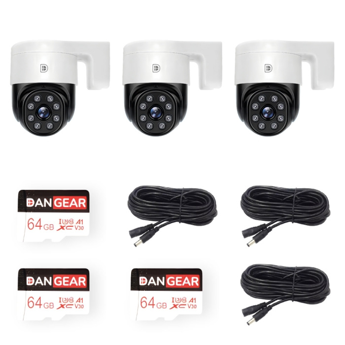 DanGear 6MP WiFi PTZ overvågningskamera mellem pakke