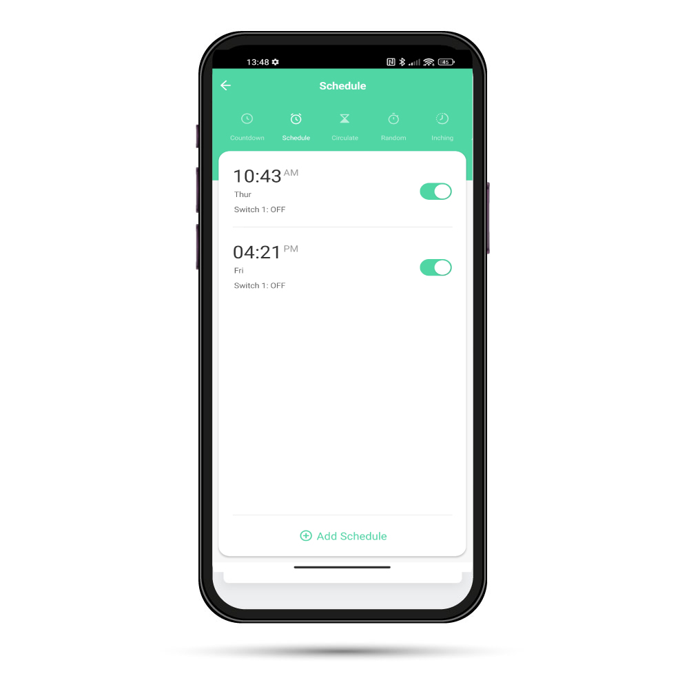 DanGear alarmsystem historik i smartlife app på telefon