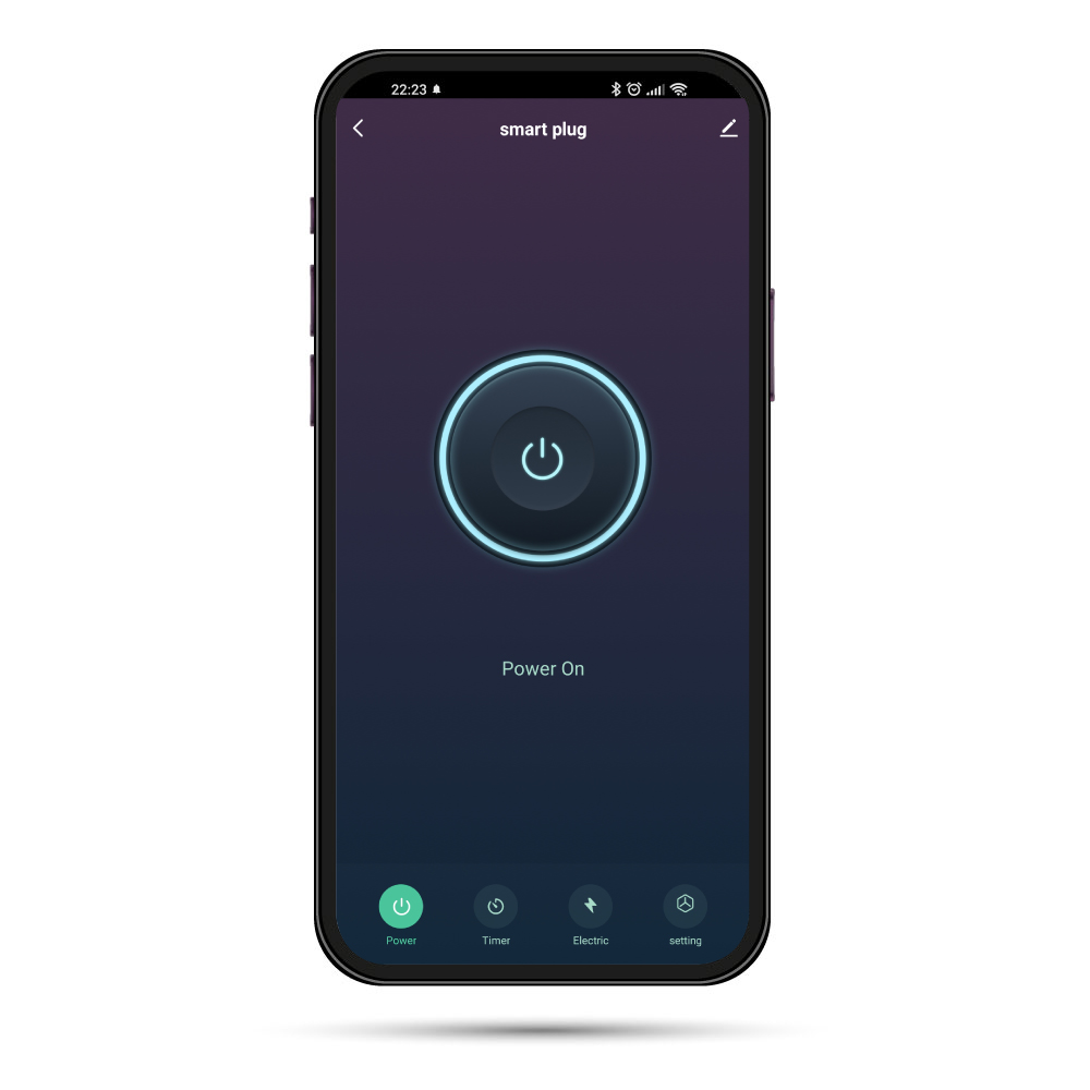 Smart energimåler med app tænd og sluk