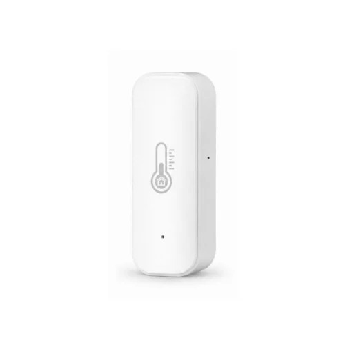 Smart indendørs WiFi termometer og fugtighedssensor i hvid