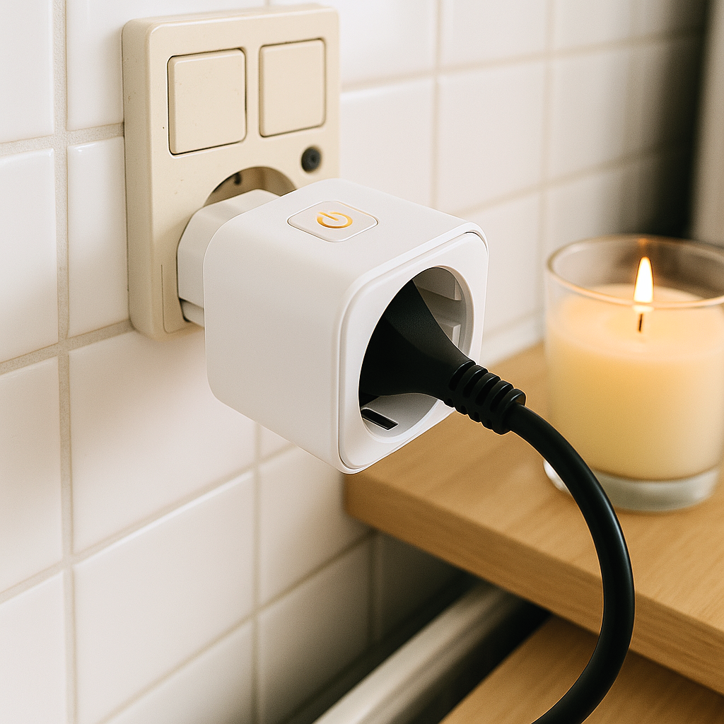 WiFi smart plug med energimåler i køkken Hvordan virker en smart plug WiFi