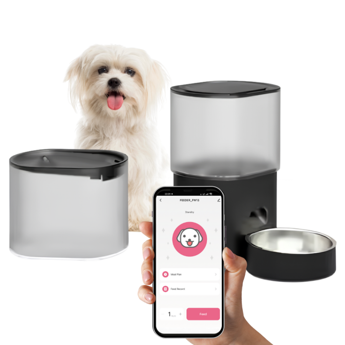 Qsmart 3L WiFi foderautomat og 3.5L drikkeautomat til kat og hund sæt - Image 4