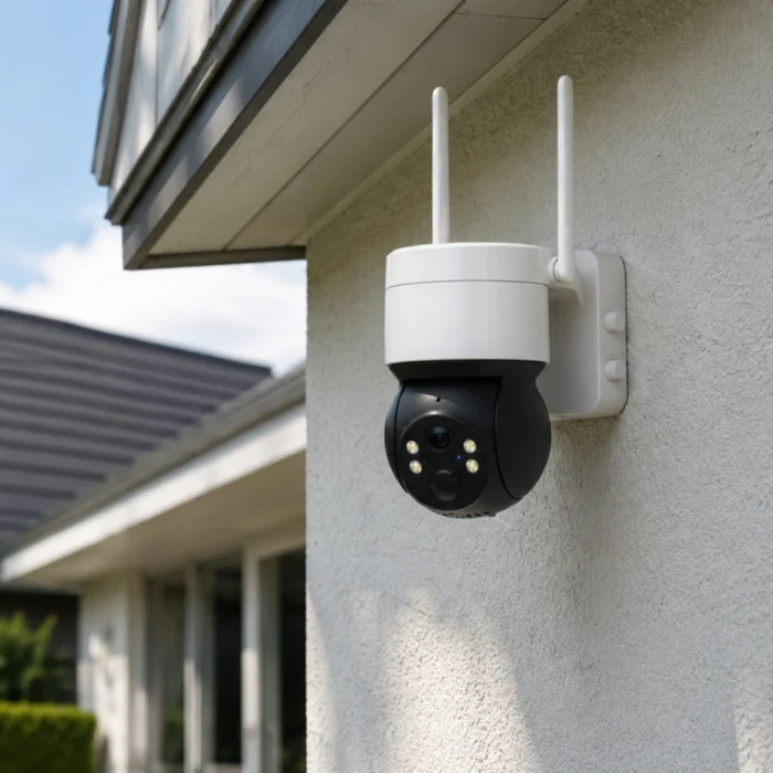 DanGear 4MP WiFi PTZ overvågningskamera med batteri og autotracking - Billede 3
