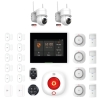 DanGear touch WiFi & 4G alarmsystem med 2 batteri PTZ kameraer stor pakke
