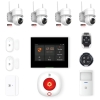 DanGear touch WiFi & 4G alarmsystem med 4 batteri PTZ kameraer mini pakke