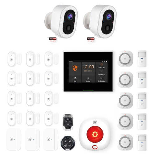 alarmsystem med 1 kamera mini pakke