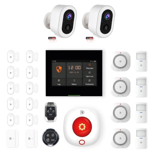 alarmsystem med 1 kamera mini pakke