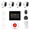 DanGear touch WiFi & 4G alarmsystem med 4 batteri kameraer mini pakke