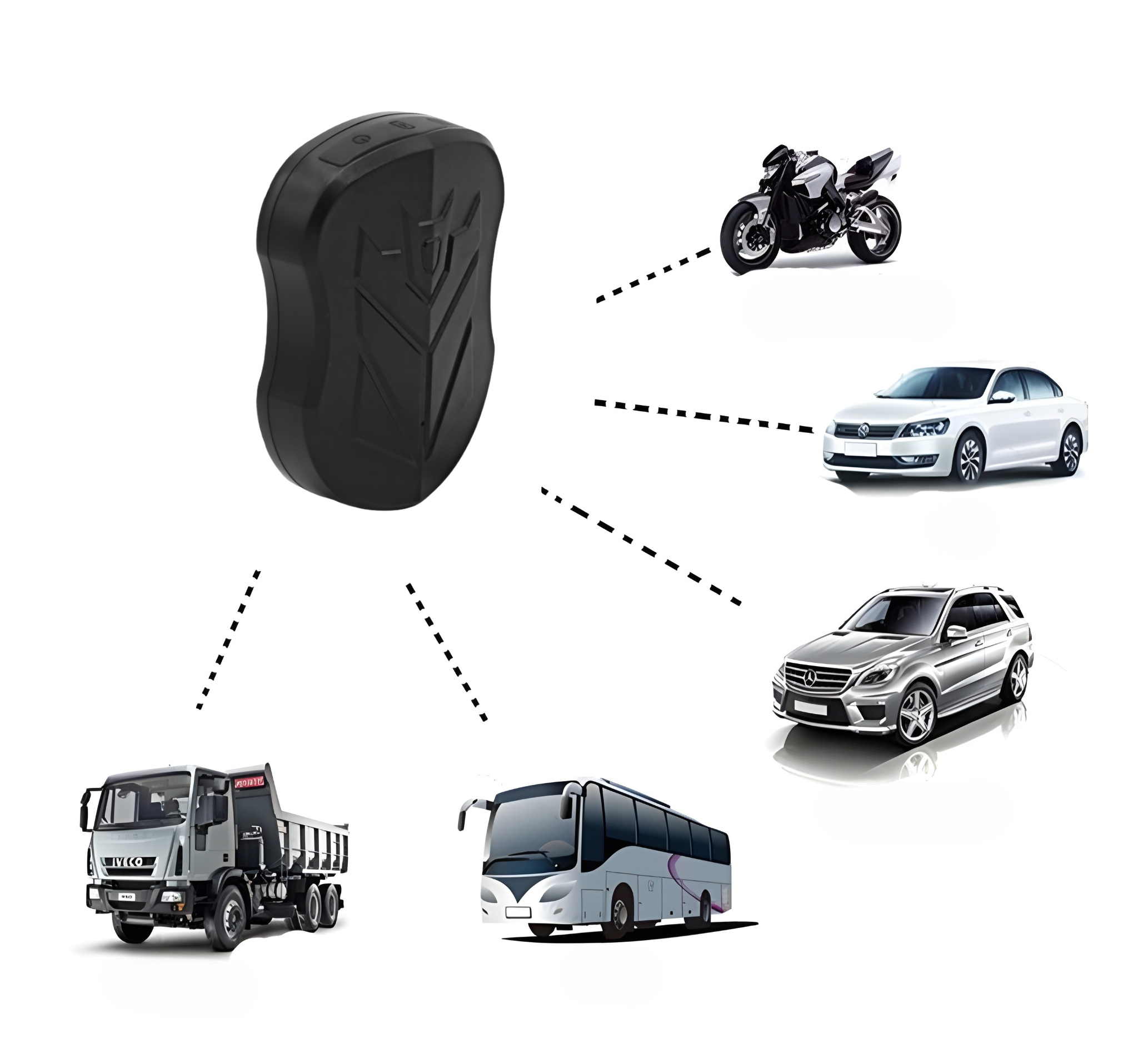 GPS tracker 5.000 mAh passer til disse køretøjer