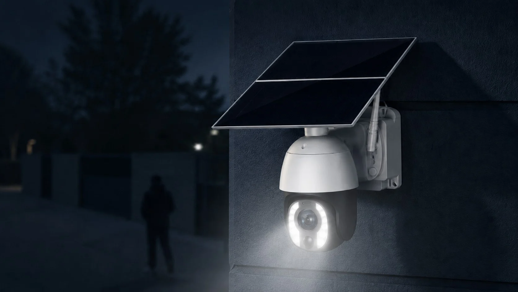 4G 5MP kamera med solcelle og nightvision 4G PTZ solcelle batteri overvågningskamera 20x optisk zoom