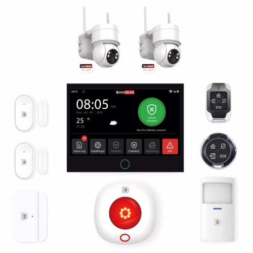 4G alarmsystem uden abonnement pakke