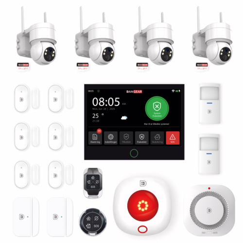4G alarmsystem uden abonnement pakke