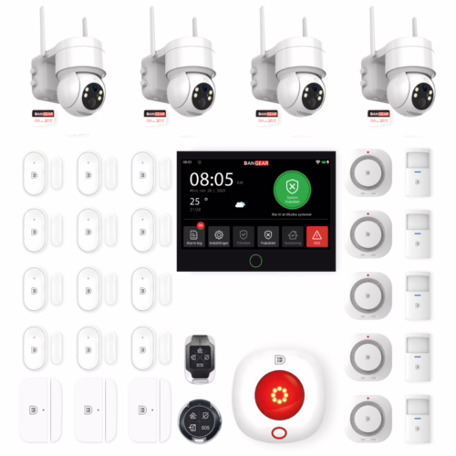 4G alarmsystem uden abonnement pakke