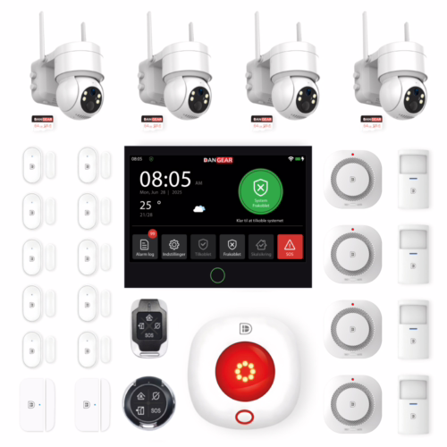 4G alarmsystem uden abonnement pakke