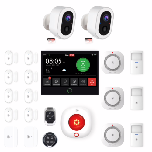 alarmsystem med 1 kamera mini pakke