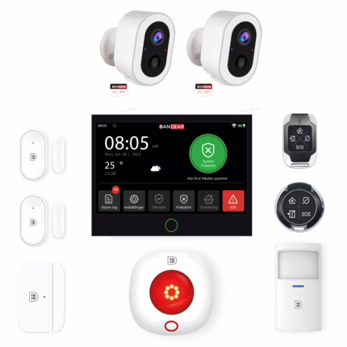 alarmsystem med 1 kamera mini pakke