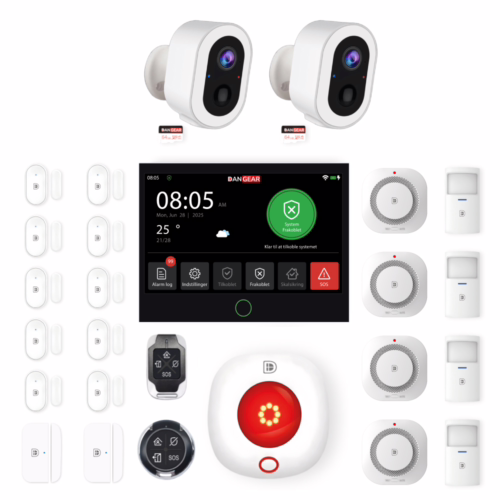 alarmsystem med 1 kamera mini pakke