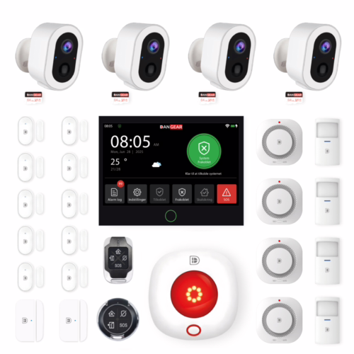 4G alarmsystem uden abonnement pakke