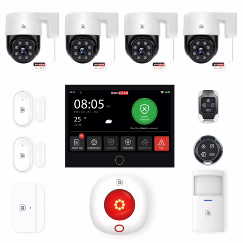 alarmsystem med 1 kamera mini pakke
