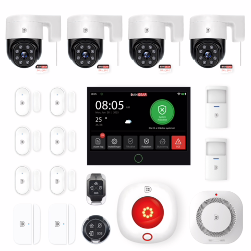 4G alarmsystem uden abonnement pakke