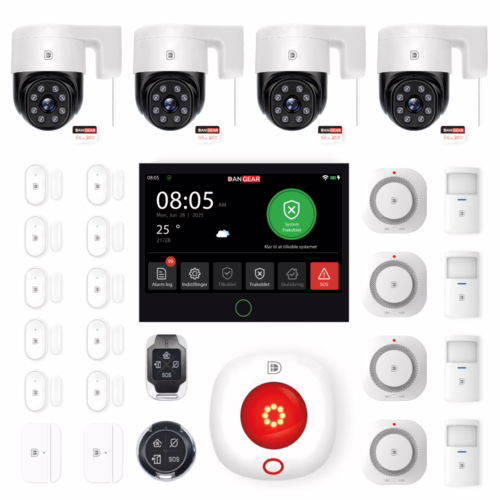 4G alarmsystem uden abonnement pakke