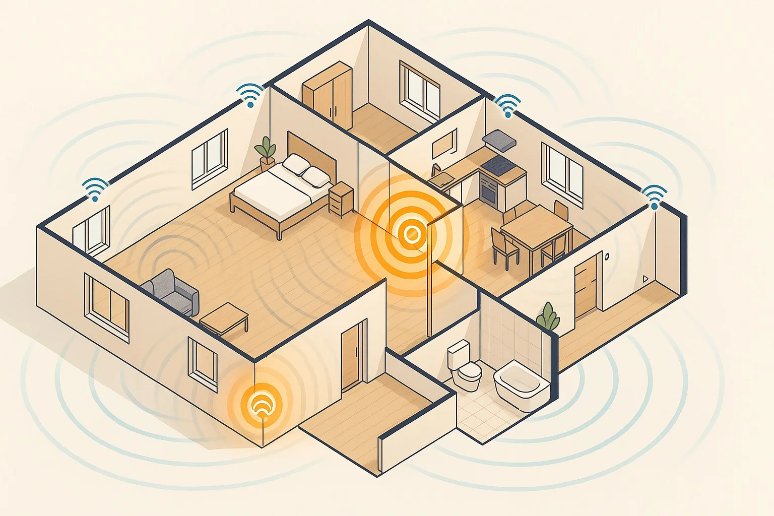 Signalforstærker til alarmsystem