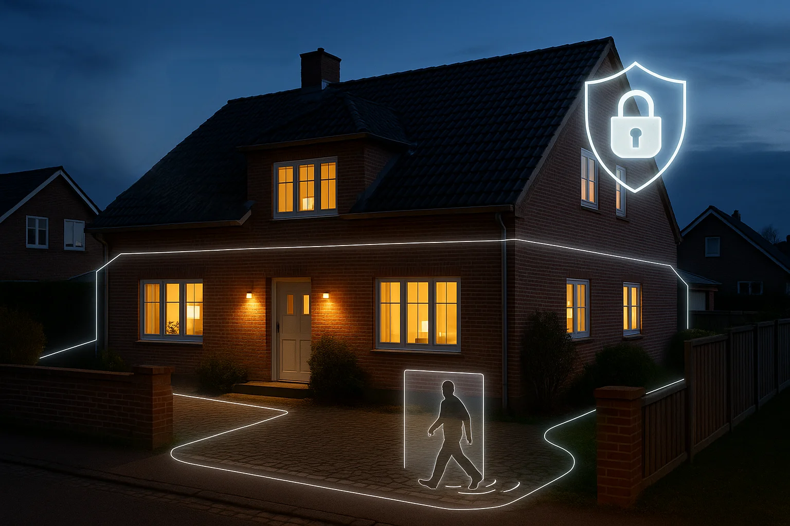 Tyverialarm med videoovervågning