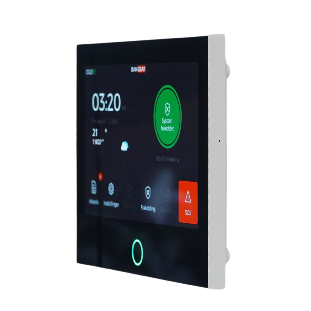 Smart alarmsystem wifi og 4g touchskærm